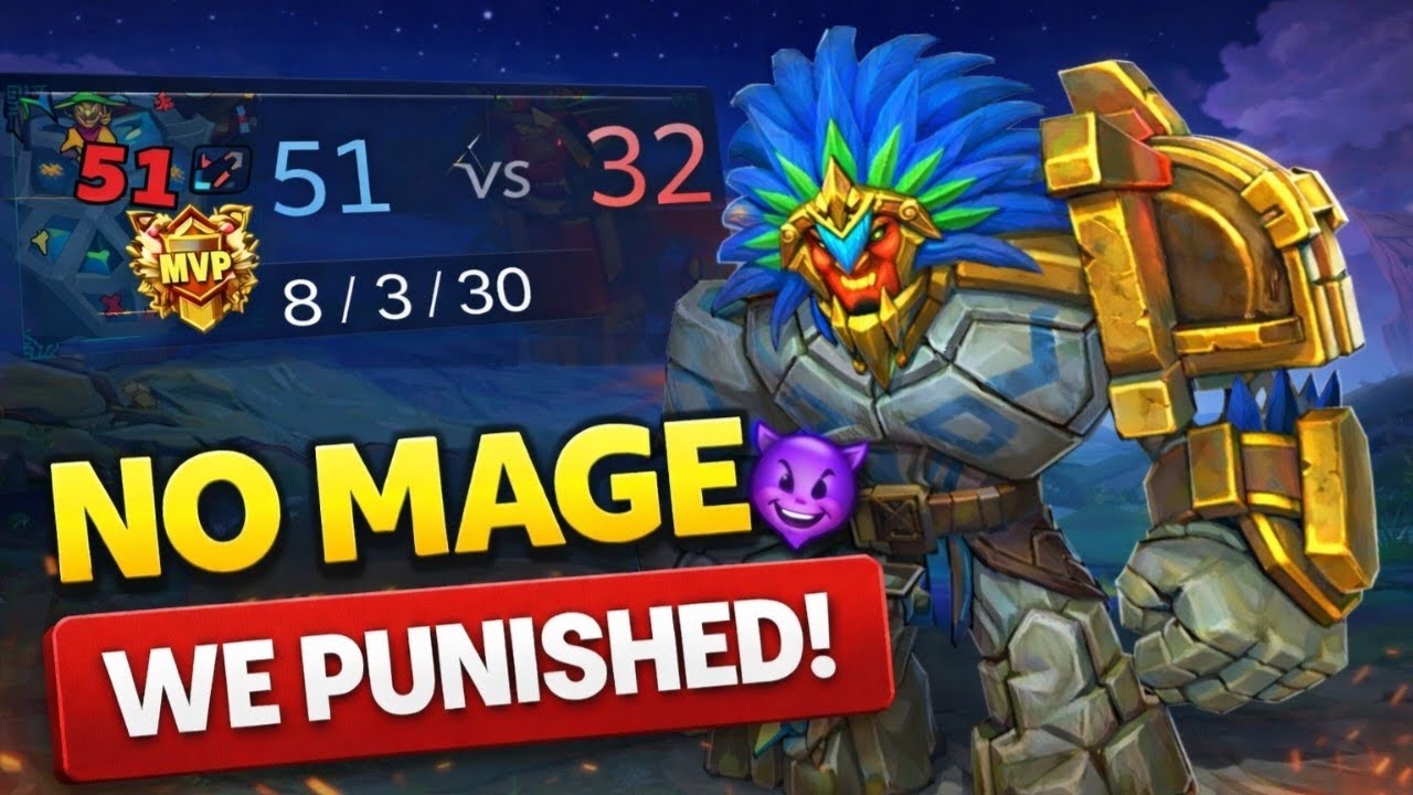 Enemy Didn’t Pick a Mage… We Punished  Them😈 | Grock Gameplay | MLBB Mythical Immortal