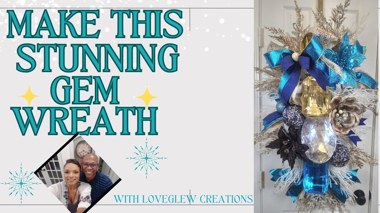 Make This Stunning Gem Wreath-Easy Luxe Holiday Tutorial