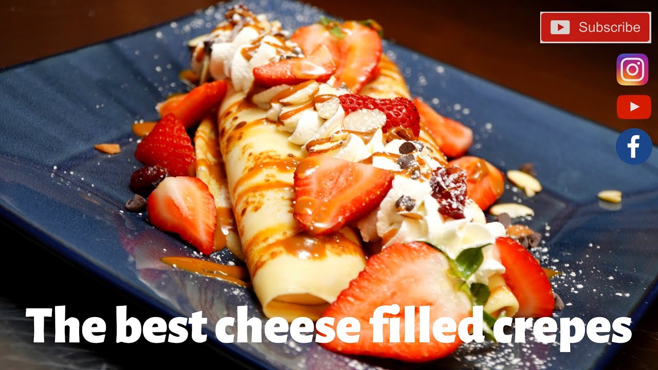 How to make crepes tasty  | Cheese filled crepes