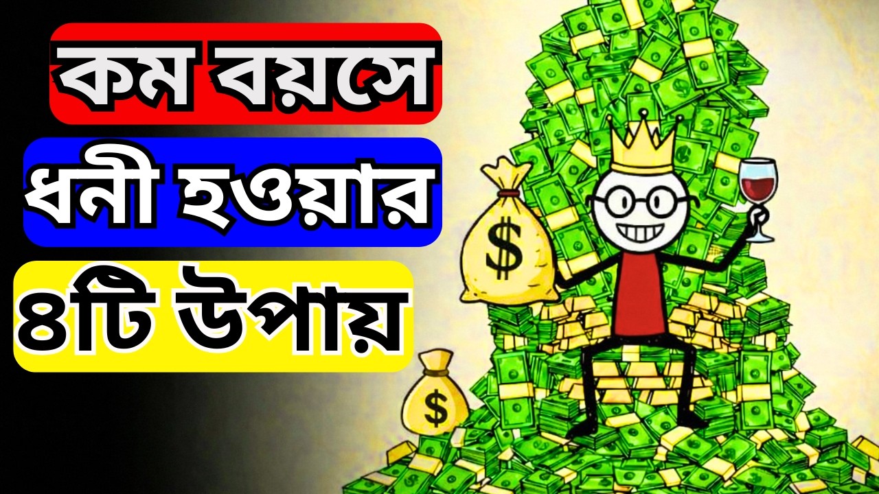 কম বয়সে ধনী হওয়ার ৪টি গোপন উপায় | ১৮–২৫ বছরেই Financial Freedom পাওয়ার স্ট্র্যাটেজি