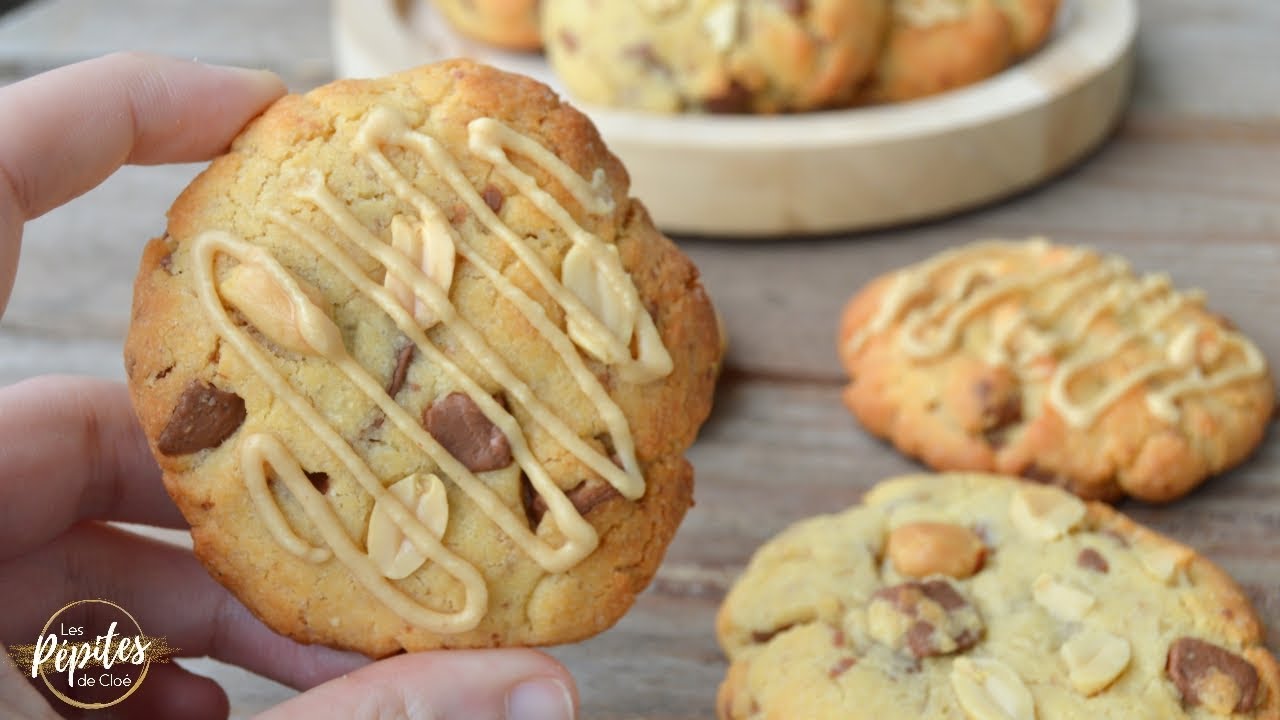 Cookies Chocolat au lait et beurre de cacahuètes | Peanut Butter and Chocolate Cookies !