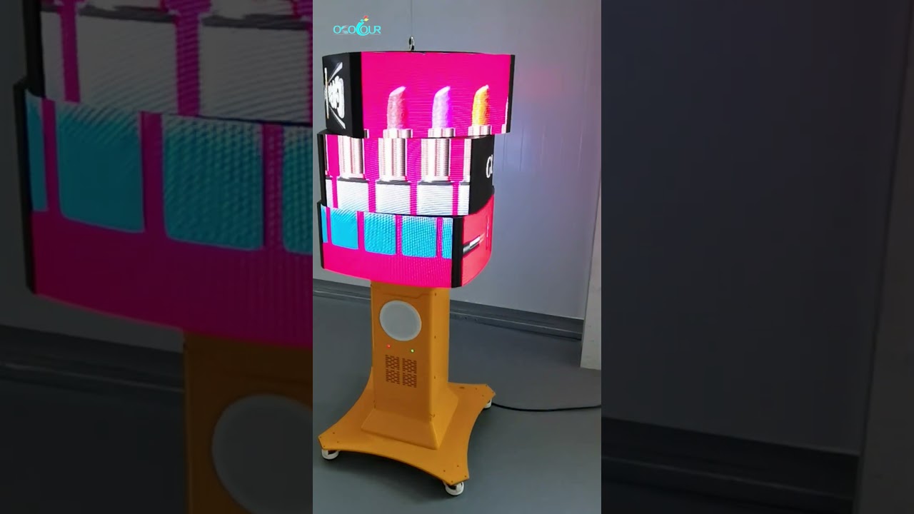 4-sided rotating led tower display