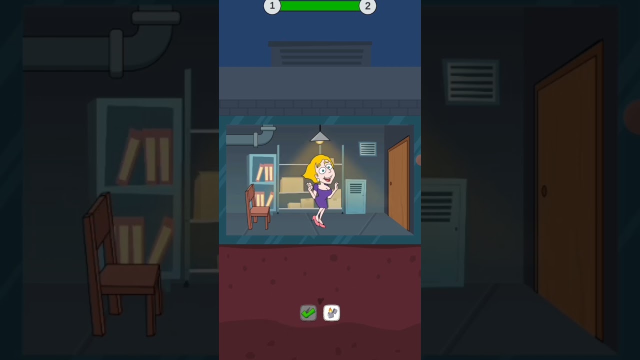 NOLONGIN TANTE MELI  || SAVE THE GIRL#games #game #shorts #permainan