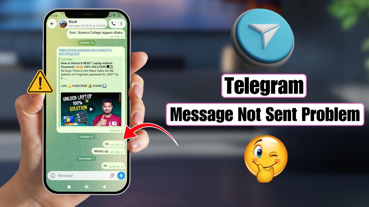 Как исправить ошибку &laquo;Сообщение не отправлено&raquo; в Telegram | Решение проблемы с отправкой сообщени...