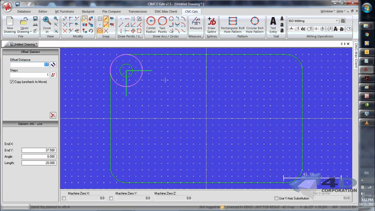 CIMCOEdit 7 : HOW TO DRAW 2D CURVE
