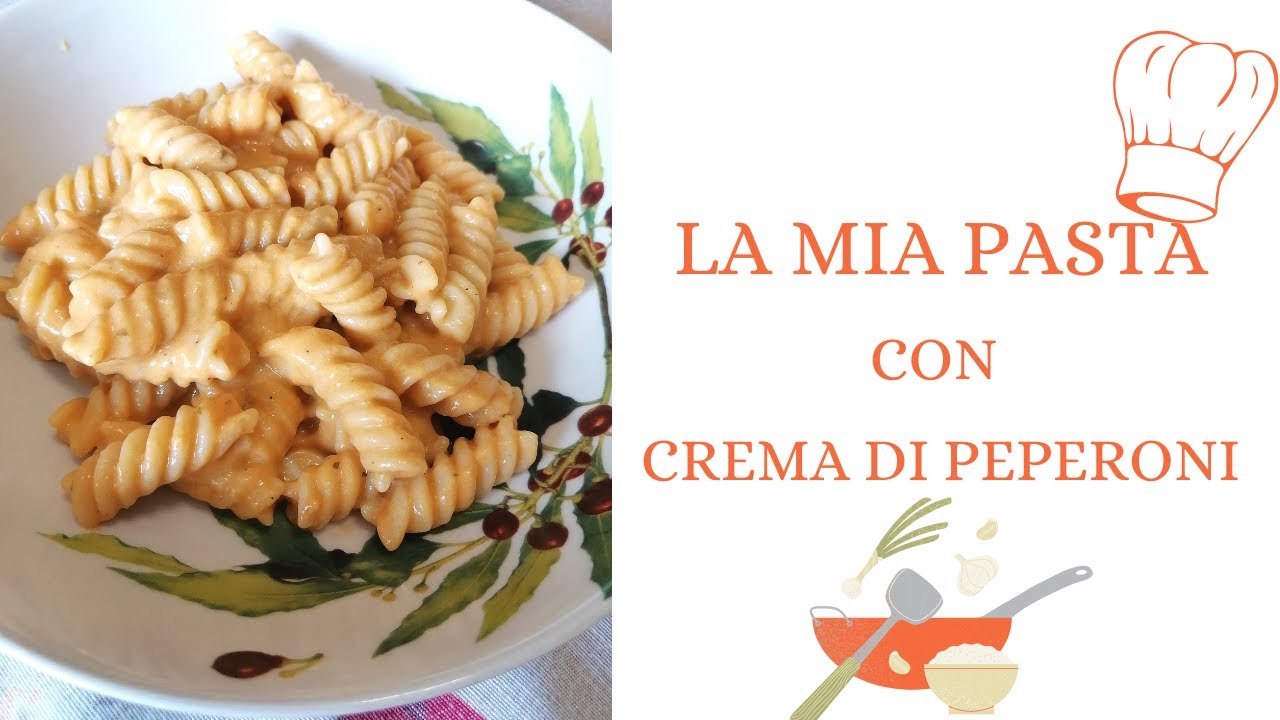 LA MIA PASTA CON CREMA DI PEPERONI....BUONISSIMA🤤