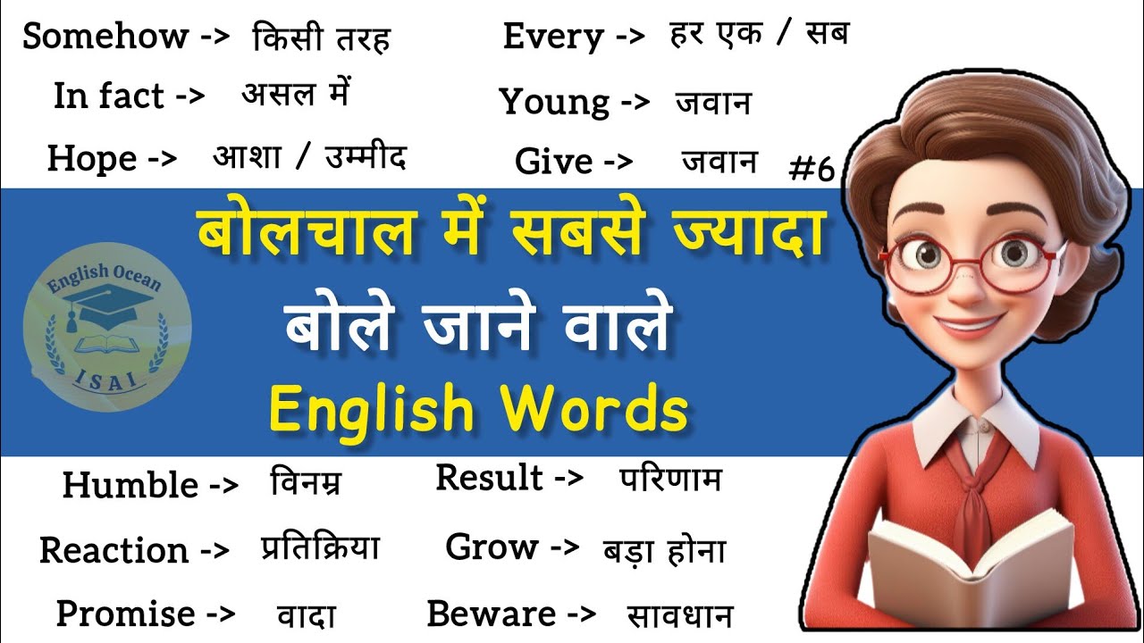  Vocabulary with pronunciation in English / रोज़ बोले जाने वाले English words / Learn English 