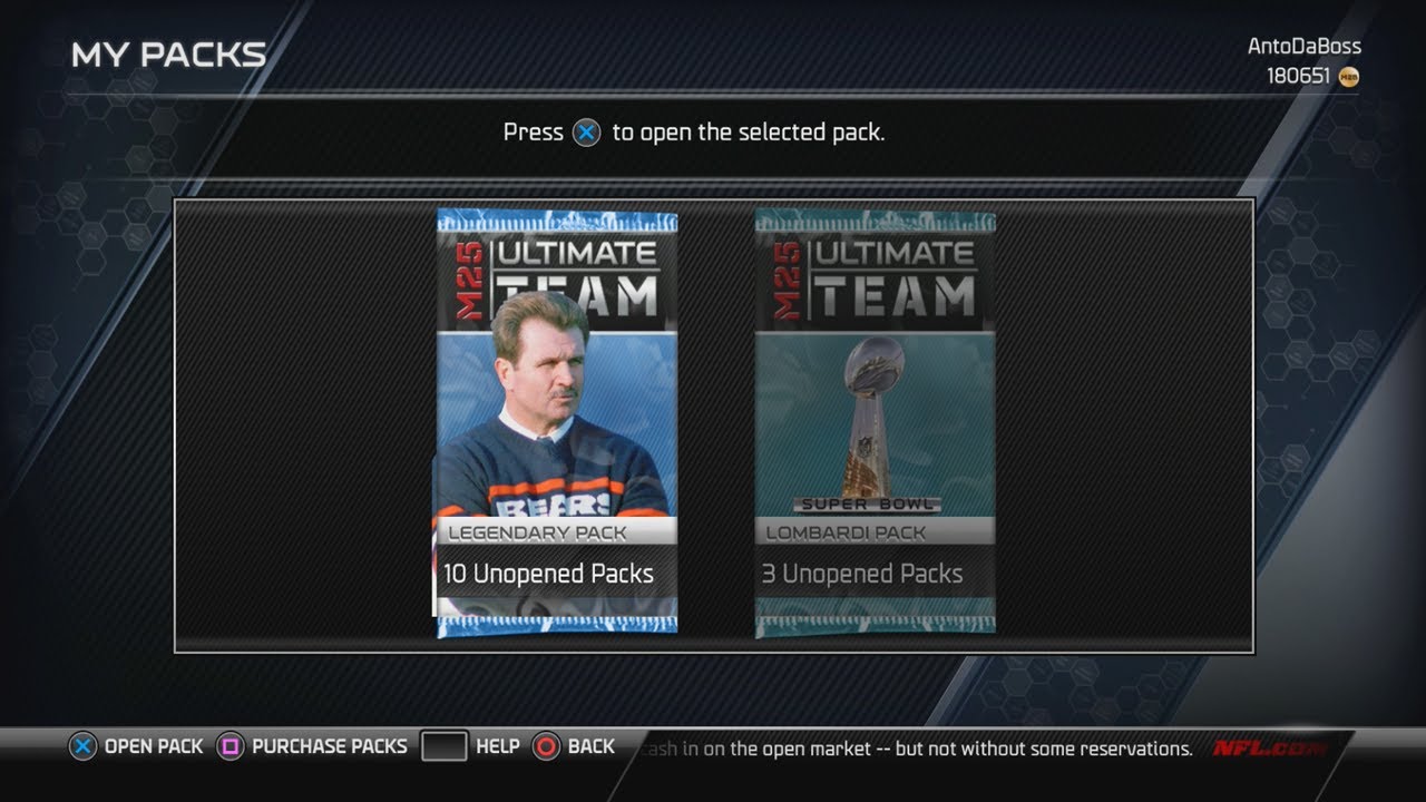 Madden 25 Ultimate Team Next-Gen : 10 Legendary Packs!