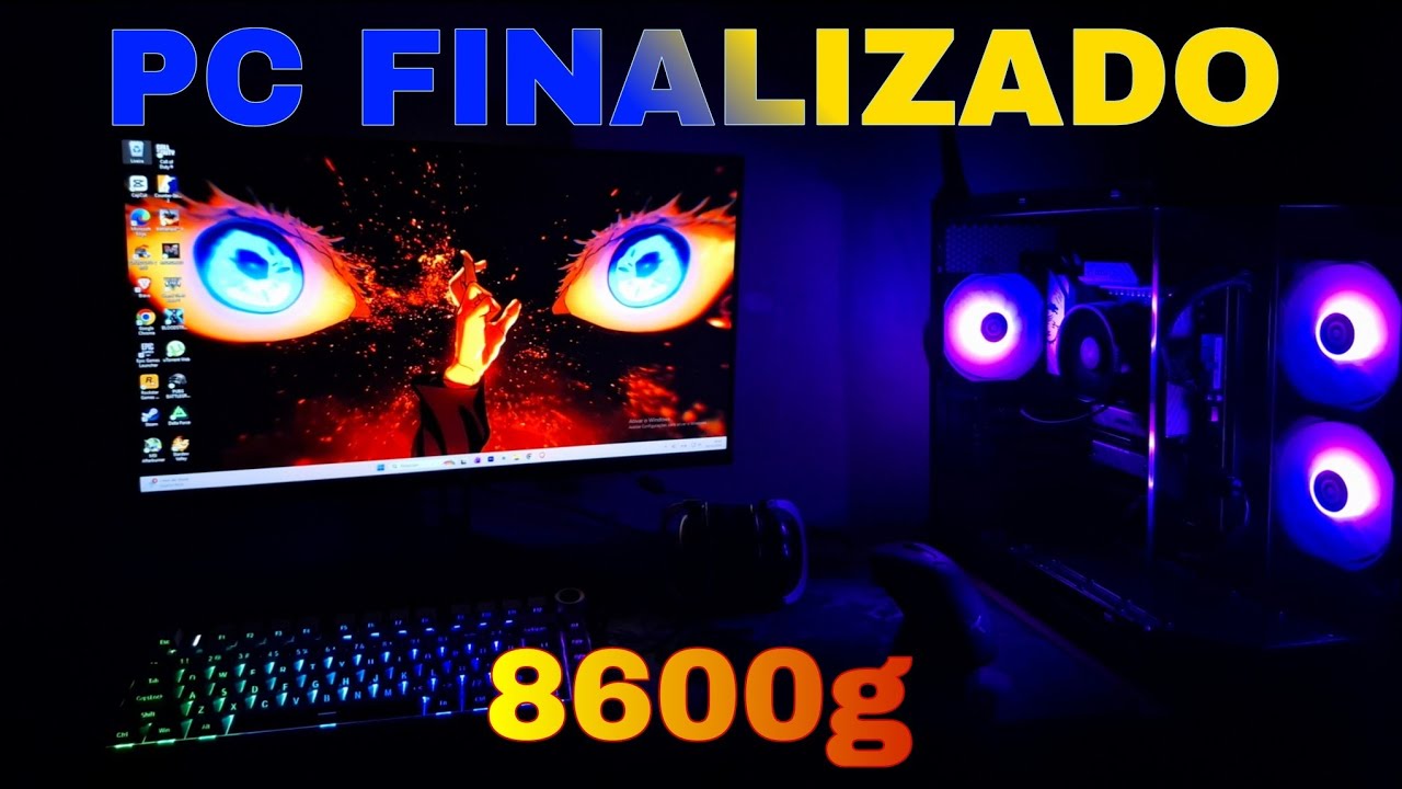 Terminei de montar meu Pc! Processador 8600g e uma memória ram 🔥. - RUZAFA