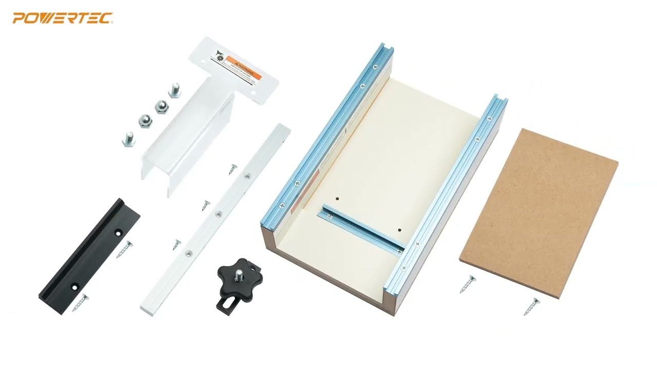 Unboxing POWERTEC Table Saw Small Parts Sled
