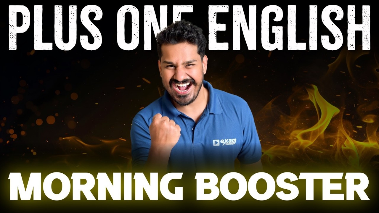 Plus One Public Exam | English | Morning Booster | Exam Winner