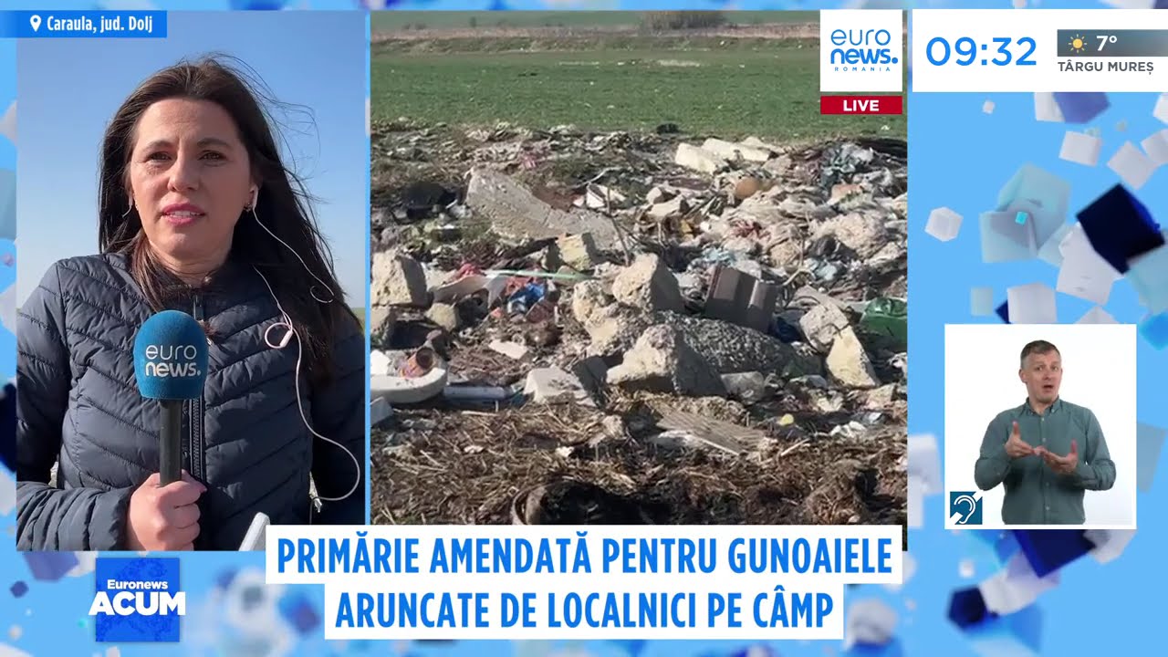 Primărie din Dolj amendată pentru gunoaiele de pe câmp. Autoritățile spun că nu au bani de amendă