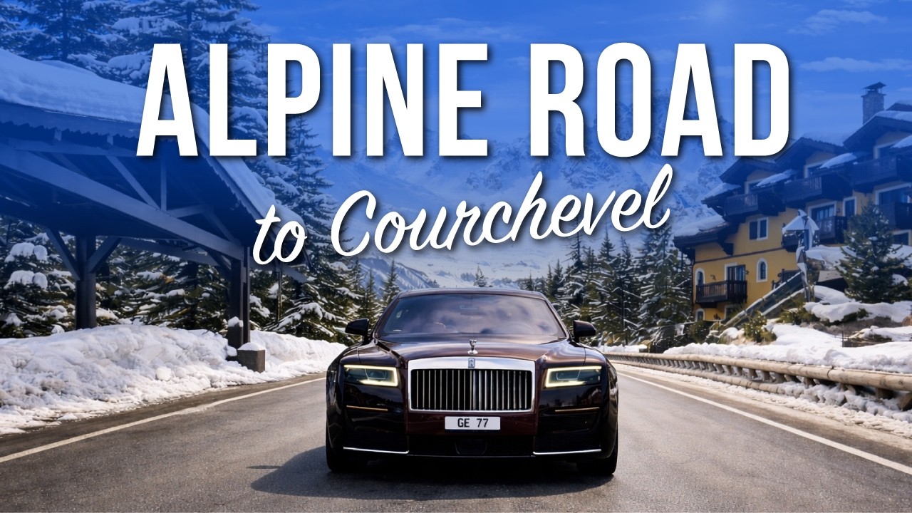 Alpine road to Courchevel 1850