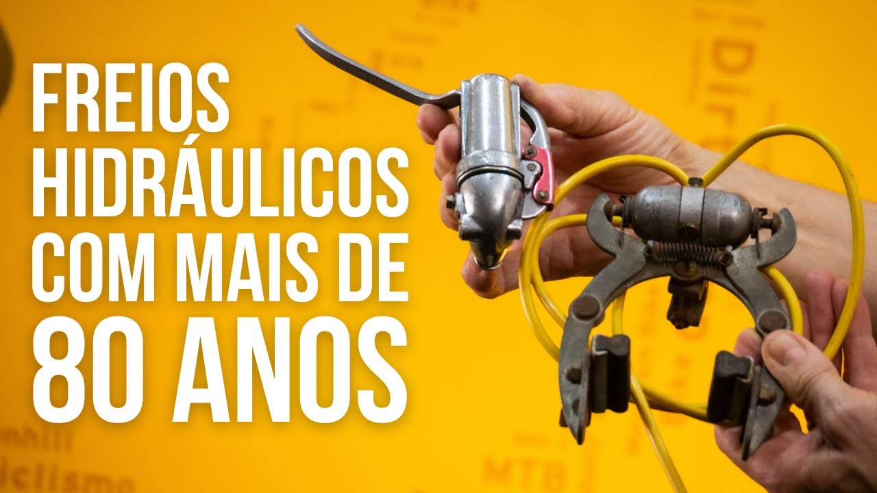 Freios hidráulicos com mais de 80 anos. Pedaleria