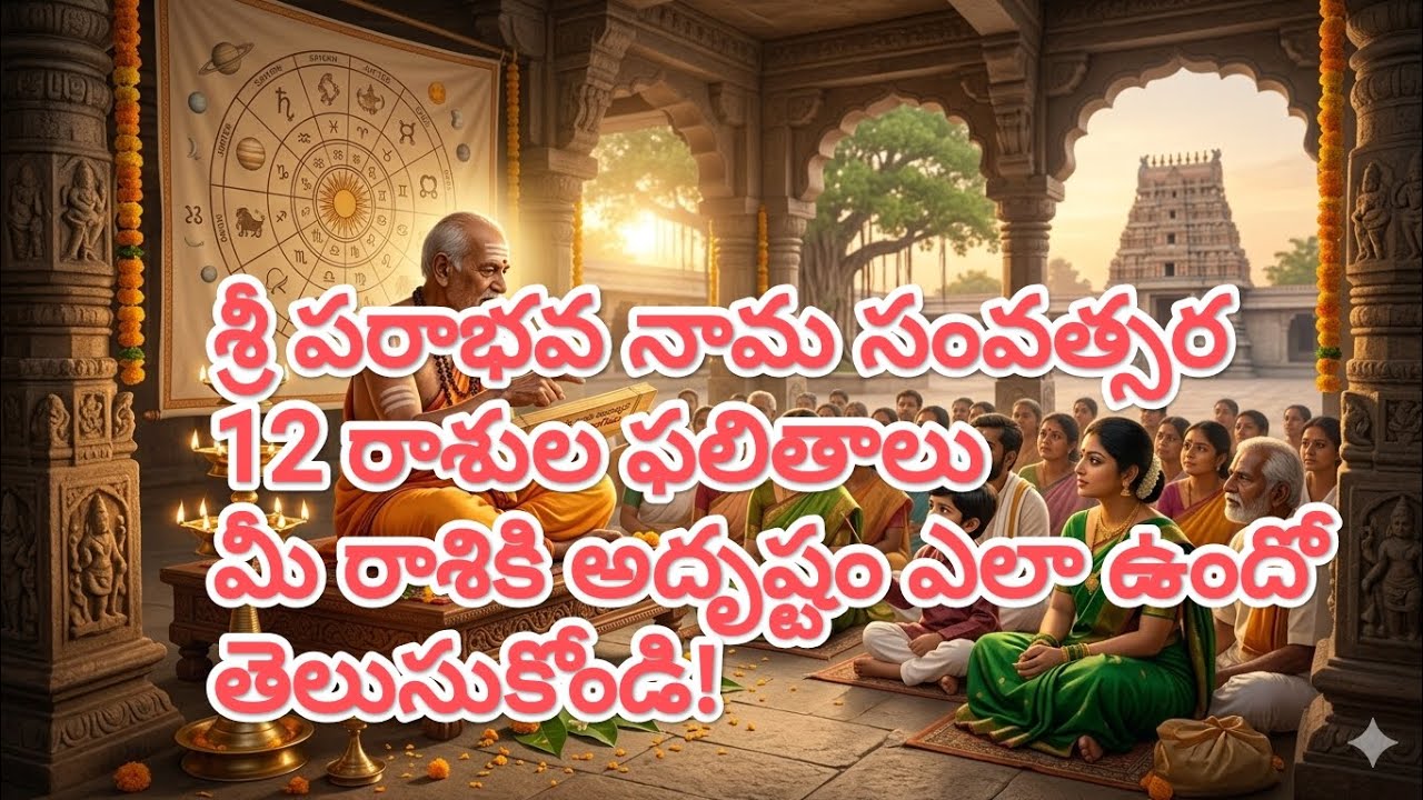 ఉగాది - ​శ్రీ పరాభవ నామ సంవత్సర 12 రాశుల ఫలితాలు  | Sri Parabhava Nama Year Rashi Predictions