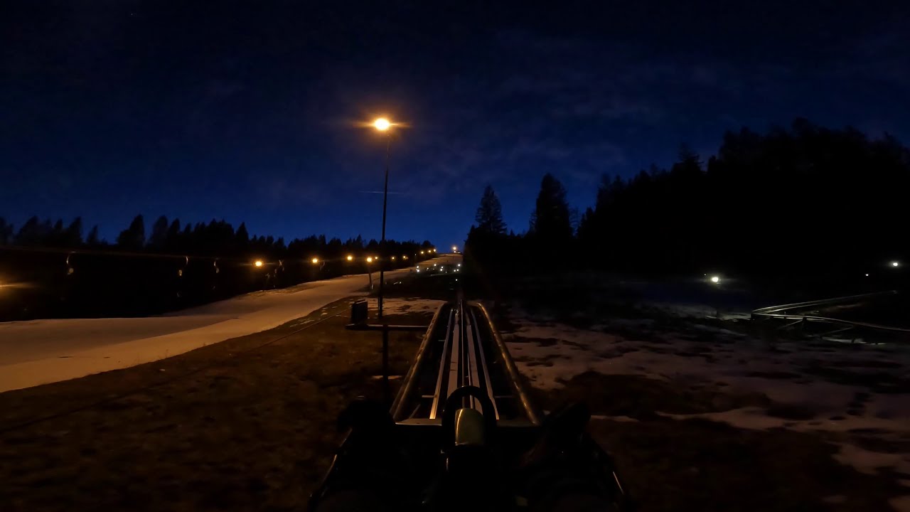 Wiegand Alpine Coaster Lucky Flitzer Flachau 2023 POV Onride Night
