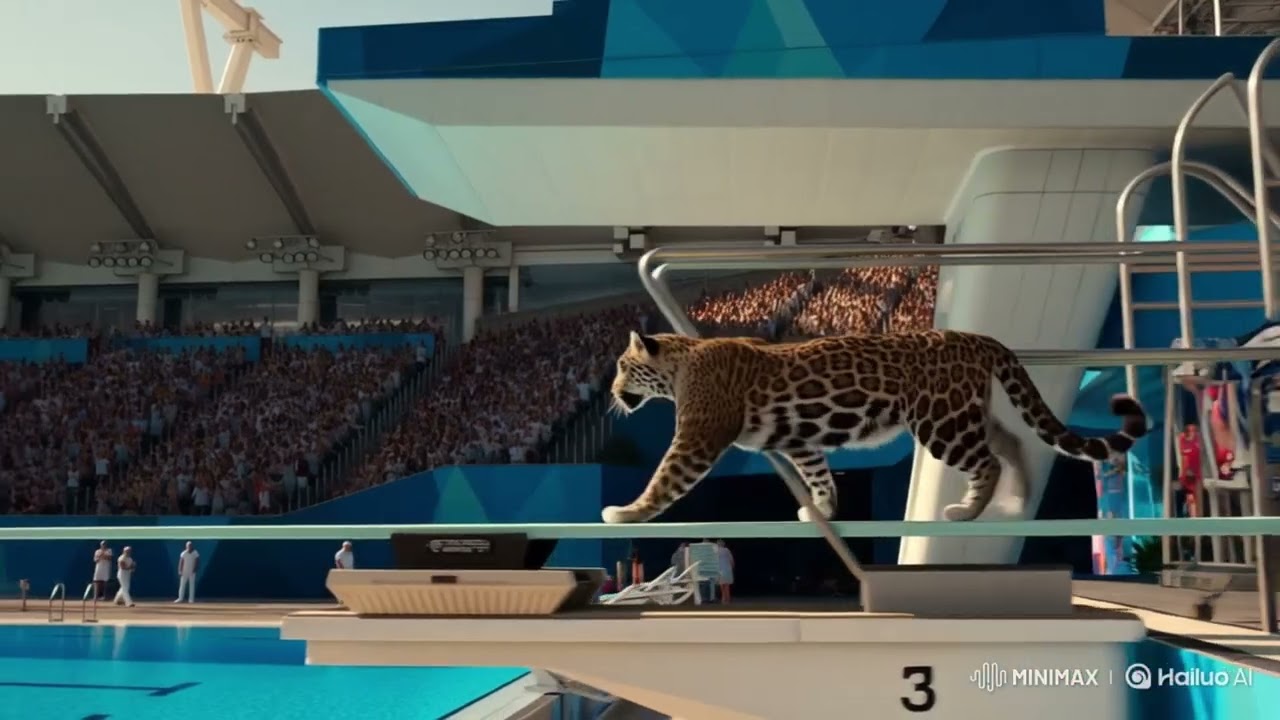 AI BIG CATS ON DIVING BOARD 🐾 | Who Jumps Best? | 16x9 MODE