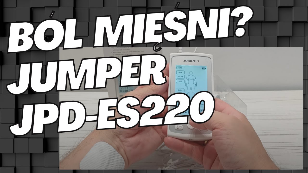 Elektrostymulator Jumper JPD-ES220 &ndash; tani TENS/EMS, kt&oacute;ry DZIAŁA
