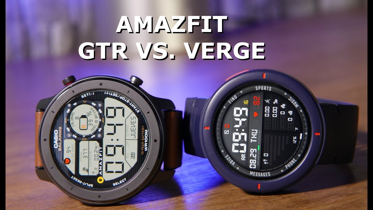 AMAZFIT GTR vs. VERGE | COMPARATIVA en Español