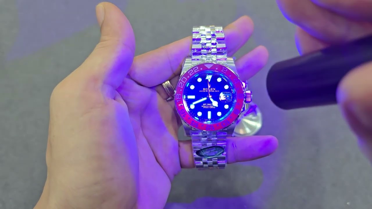 Review rolex gmt pepsi 126719 phiên bản đặc biệt mặt dial xanh nước biển , hàng siêu cấp đến từ arf