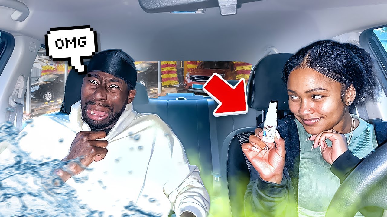 Распыление пердежа во время мойки машины. Розыгрыш над злым парнем!!! 😳 *Уморительно*