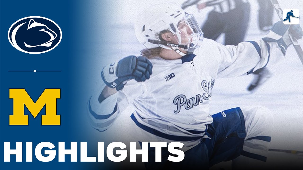 Penn State vs Michigan | NCAA College Hockey | Highlights - February 17, 2024