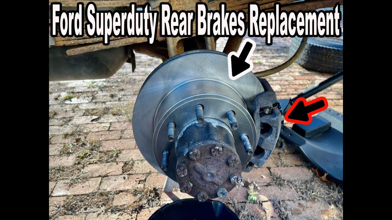 How To Change A Ford F350 Rear Brakes, Ford F250 F350 Rear Brake Pads and Rotors Replacement Easily!