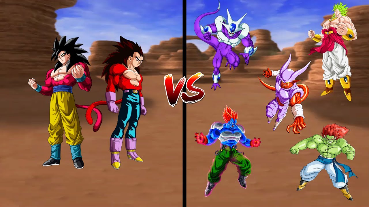 Dragon Ball Z Budokai Tenkaichi 3 | Goku y Vegeta SSJ4 VS Villanos de Peliculas
