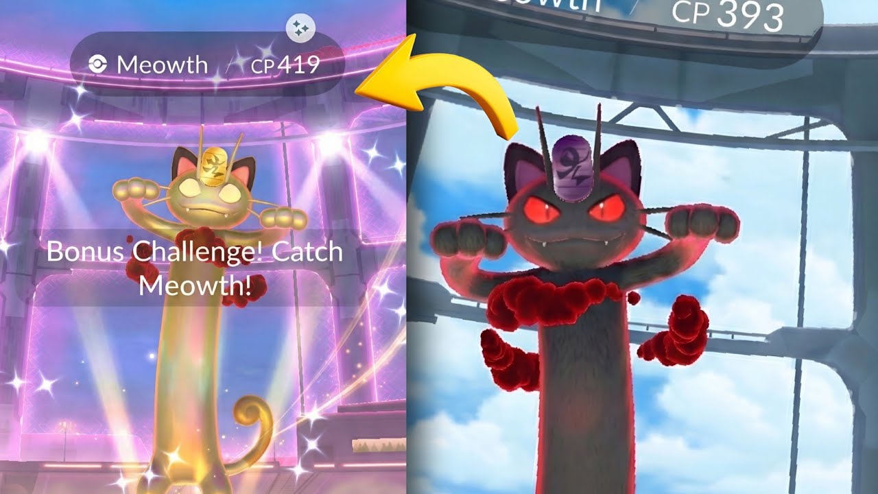 Catch Shiny Gigantamax Meowth After many Battles