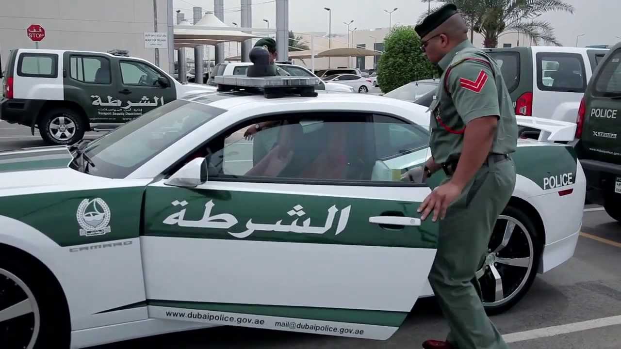 DUBAI POLICE CAMARO SS ON PATROL