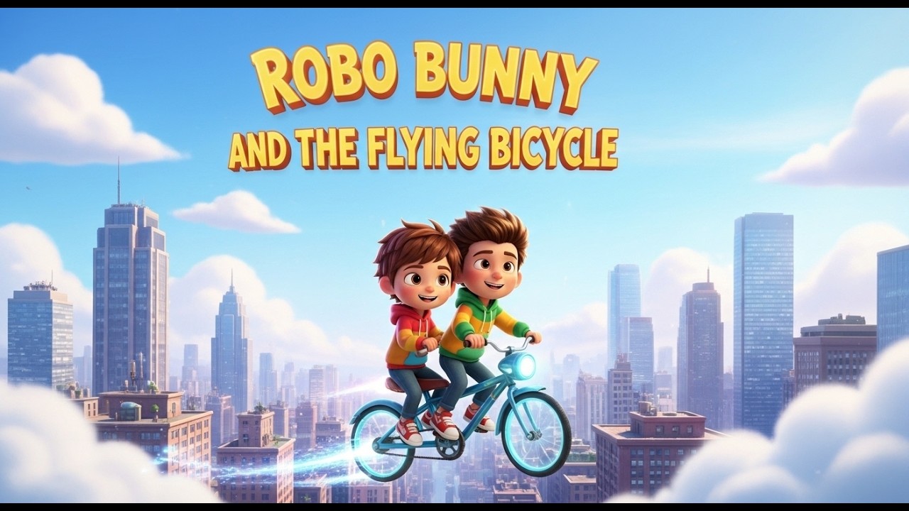 ROBO BUNNY AND THE FLYING BICYCLE | MAGICAL SKY ADVENTURE