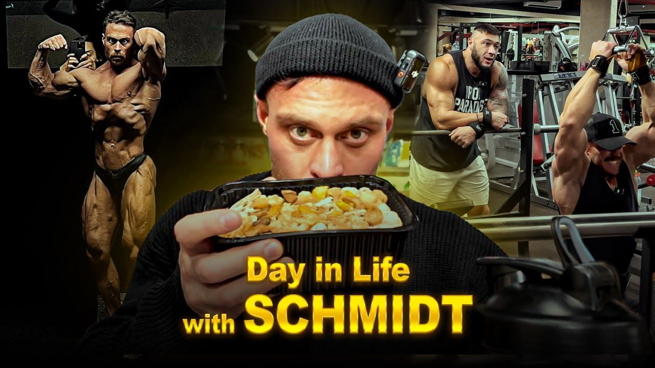 Бодибилдинг день за днем: утро, тренировка, еда и секреты восстановления / Влог Шмидта часть 1.