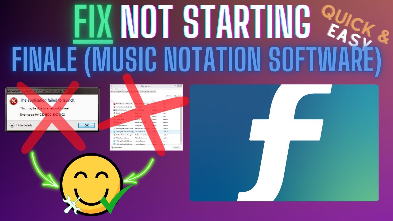 Finale Not Starting? Fix Launch, 