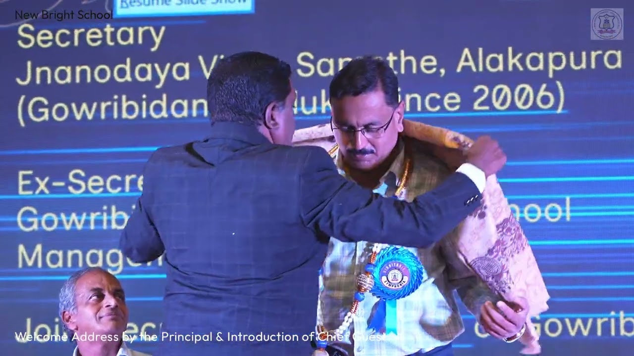 Annual Day-004- Welcome Speech by Principal & honouring of Dignitaries