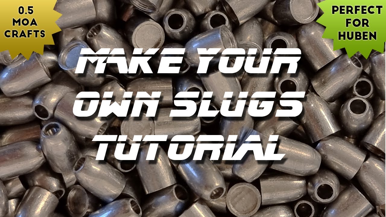 Make your own Slugs for FREE from old pellets or scrap lead. Perfect for Huben K1!