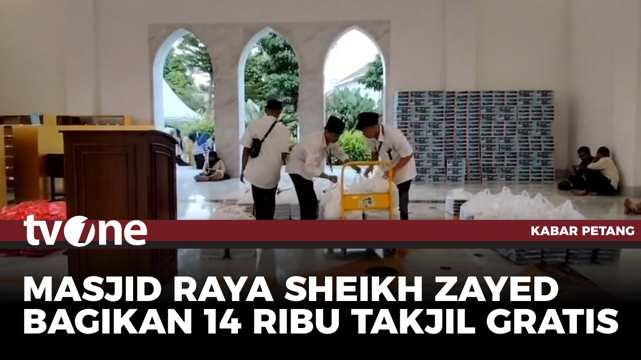 Masjid Raya Sheikh Zayed Ramai Dikunjungi Pengunjung di Bulan Ramadan | Kabar Petang tvOne