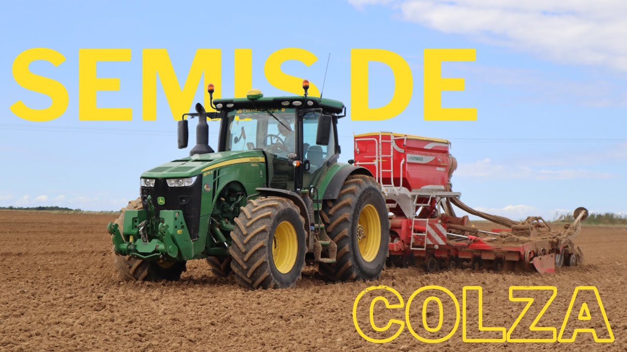 JOHN DEERE 8270R au semis de colza