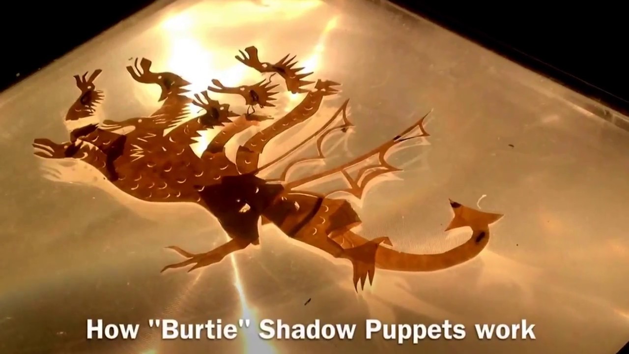 How to make 'Burtie' Shadow Puppets (Overhead Projector puppets with no rods)