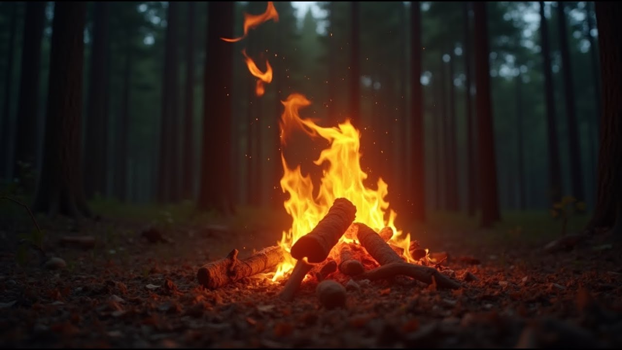 Peaceful Flickering Flames for Calm Sleep