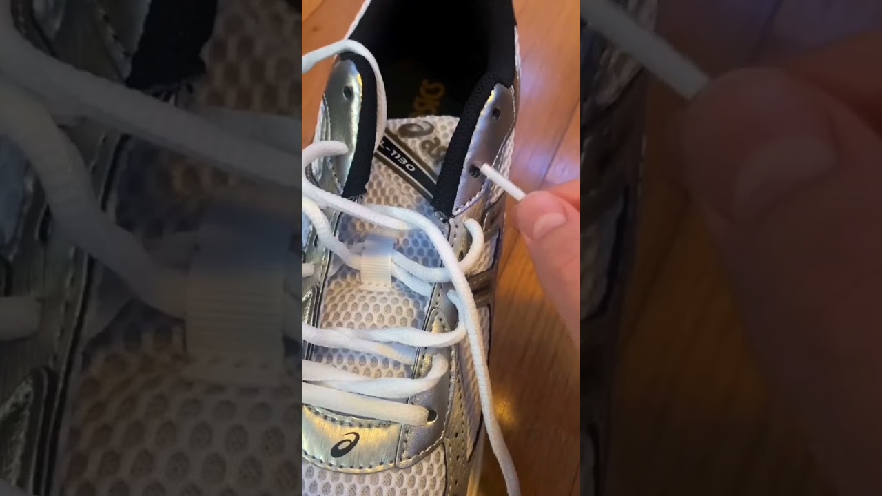 How to lace ASICS gel 1130 #backtoschool #asicsgel1130 #sneakerhead #Skyhighmar #Lace