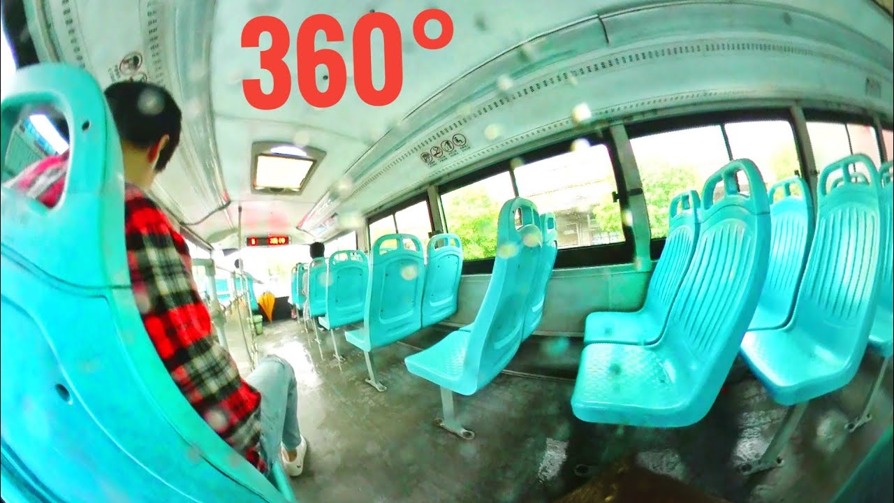 360 VR video Bus Ride China Traffic & Streets by rain (Samsung Gear VR)