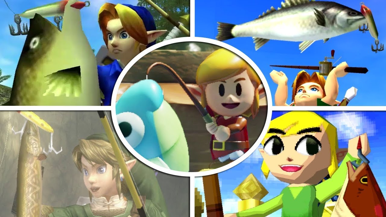 Evolution of Fishing in Zelda Games (1993-2019)