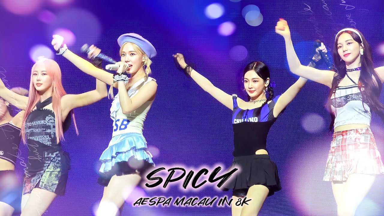 [8K]AESPA(에스파)- SPICY 22/09/24 DAY2 MACAU SYNK: PARALLEL LINE FANCAM @aespa  @SMTOWN