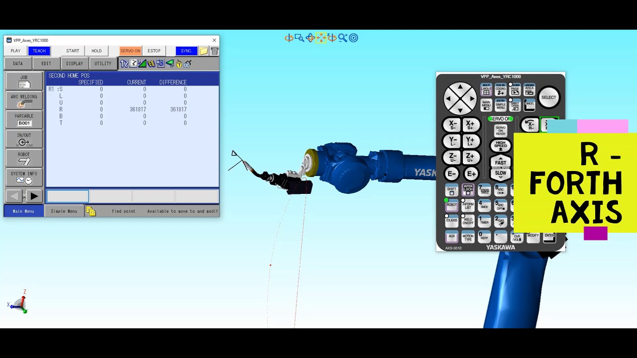 6 Axis Robot's Axes Movements