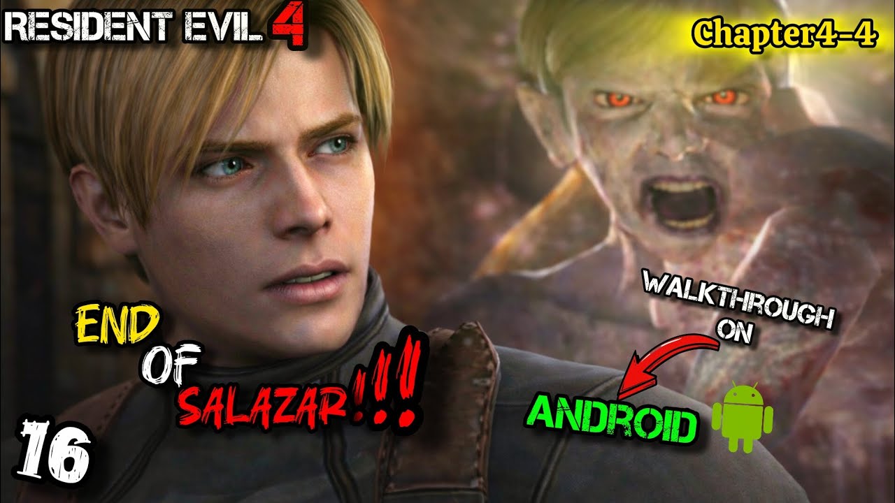 Killing Salazar (resident evil 4 GameCube 2005 part 16 ) 