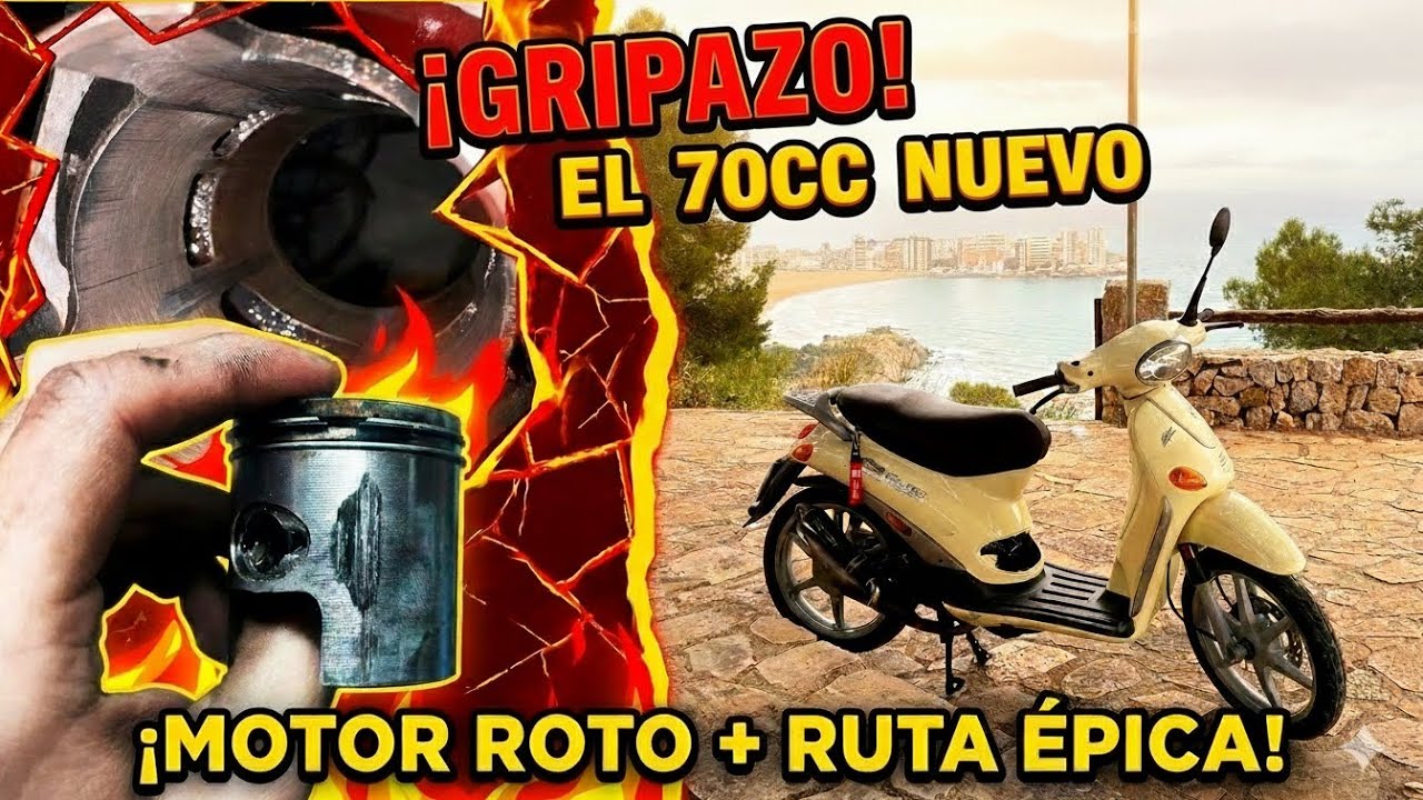HE GRIPADO EL 70cc NUEVO... 💀(Explicación+ Ruta)