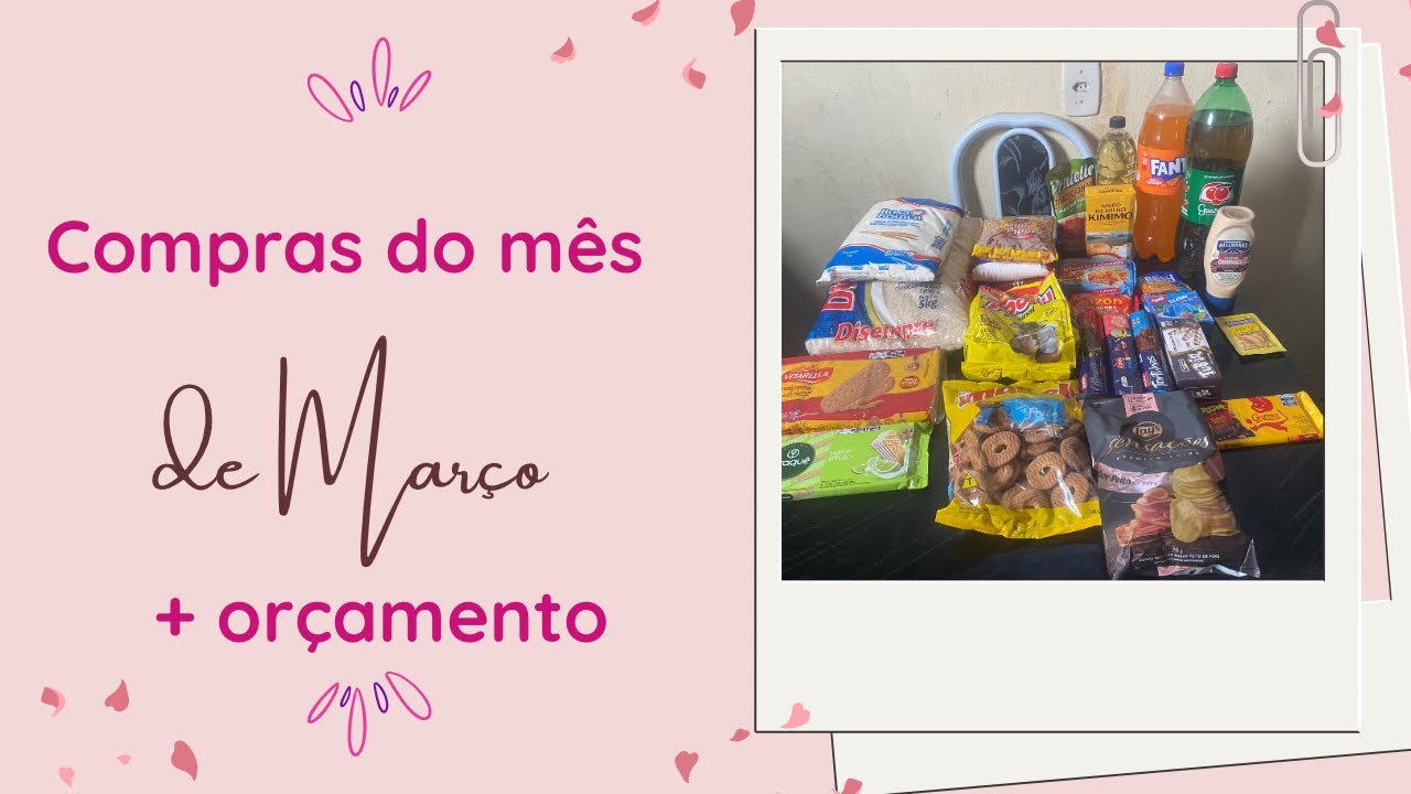 Compras do mês de Março | + Orçamento | Técnica dos Envelopes 