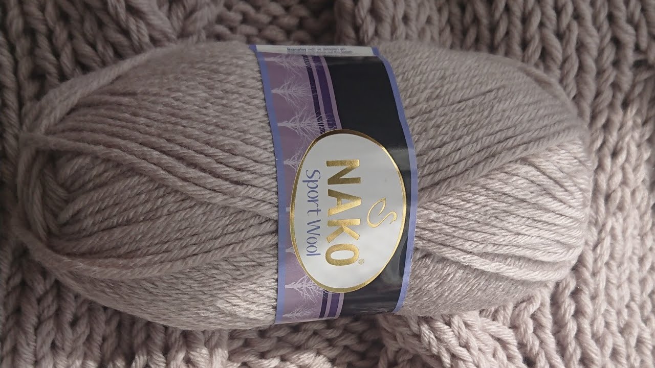 Пряжа Nako Sport Wool цвет 3079. Обзор, вяжу кардиган!