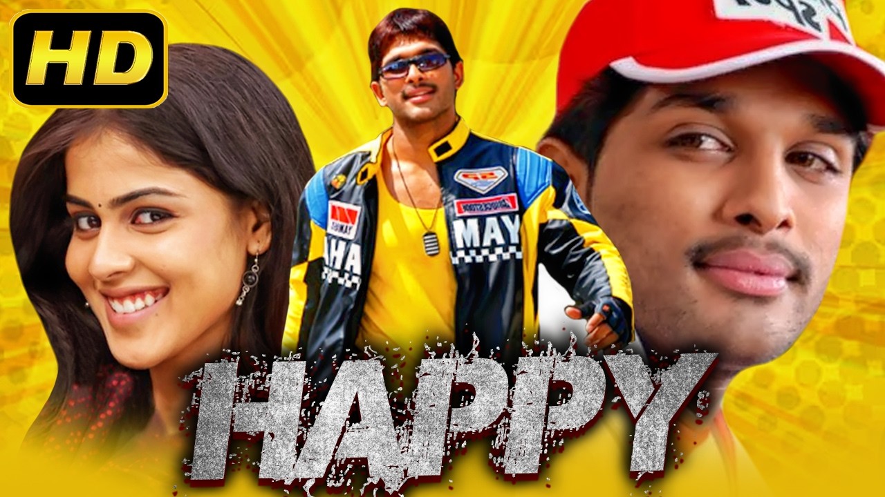 Happy (HD) | अल्लू अर्जुन और जेनेलिया डिसूजा की रोमांटिक साउथ मूवी | Manoj Bajpayee | हैप्पी