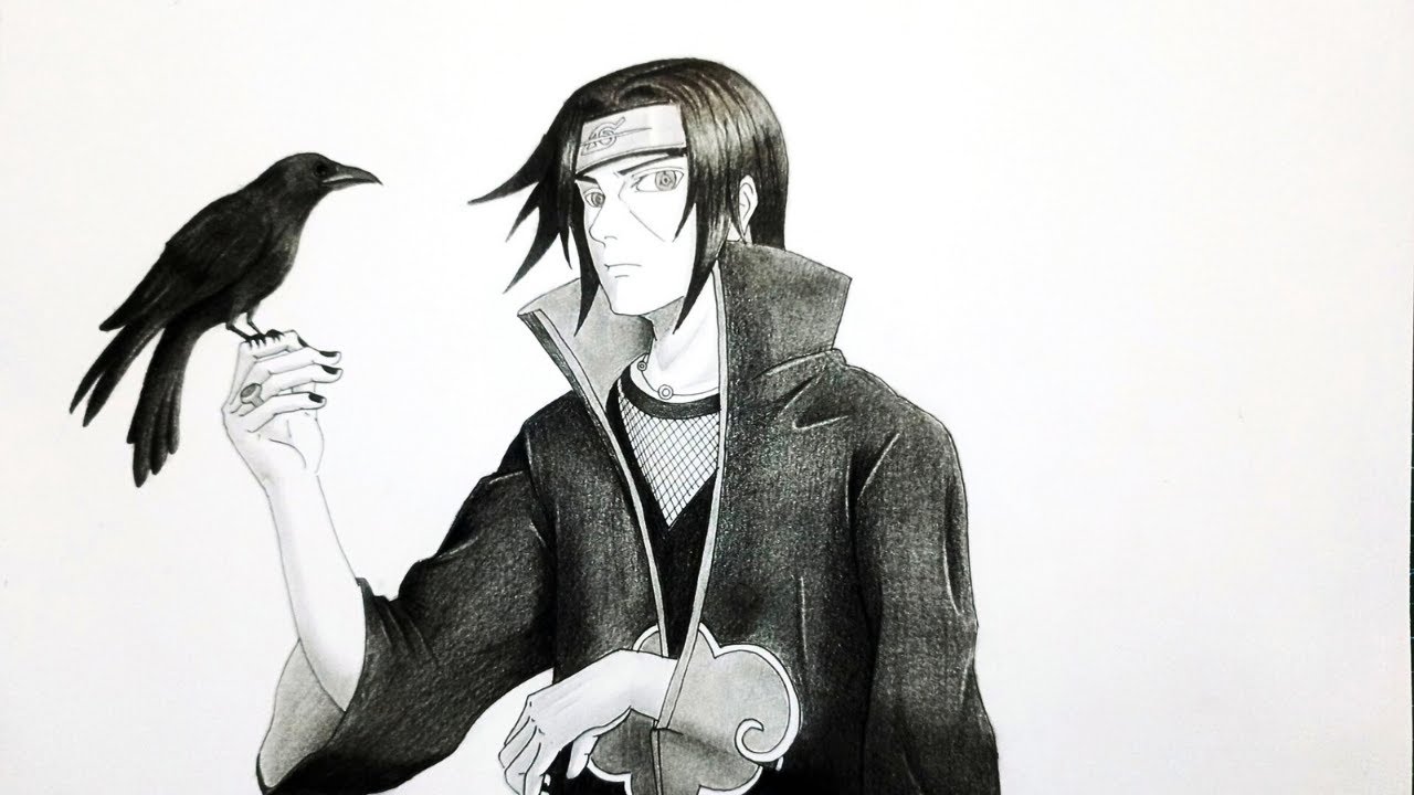 How to draw Itachi from Naruto series | shading tutorial |